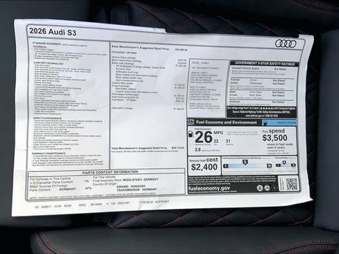New 2026 Audi S3 Premium image 13