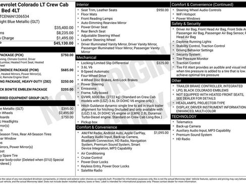 Used 2022 Chevrolet Colorado LT w/ Luxury Package AWD/4WD image 12