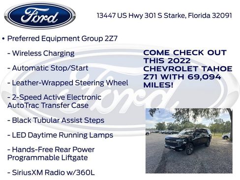 Used 2022 Chevrolet Tahoe Z71 w/ Z71 Off-Road Package AWD/4WD image 20