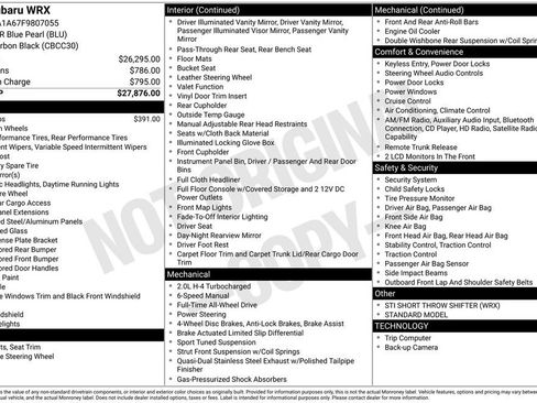 Used 2015 Subaru WRX image 4