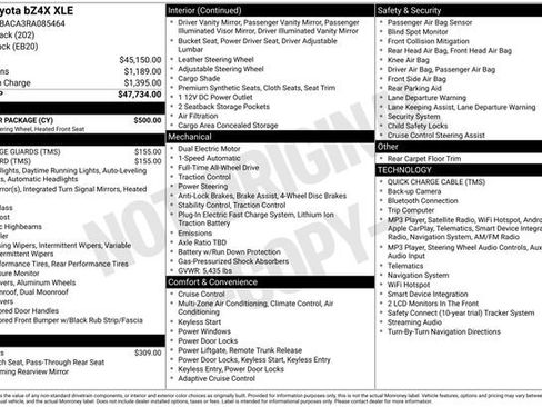 Used 2024 Toyota bZ4X AWD w/ Weather Package image 3