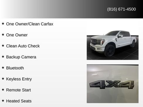 Used 2025 Ford F150 Platinum w/ Equipment Group 702A High image 90