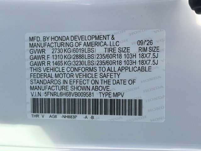 New 2027 Honda Odyssey EX-L image 32