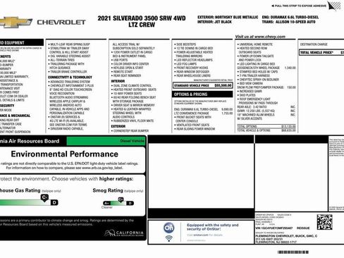 Certified 2021 Chevrolet Silverado 3500 LTZ w/ LTZ Convenience Package AWD/4WD image 4