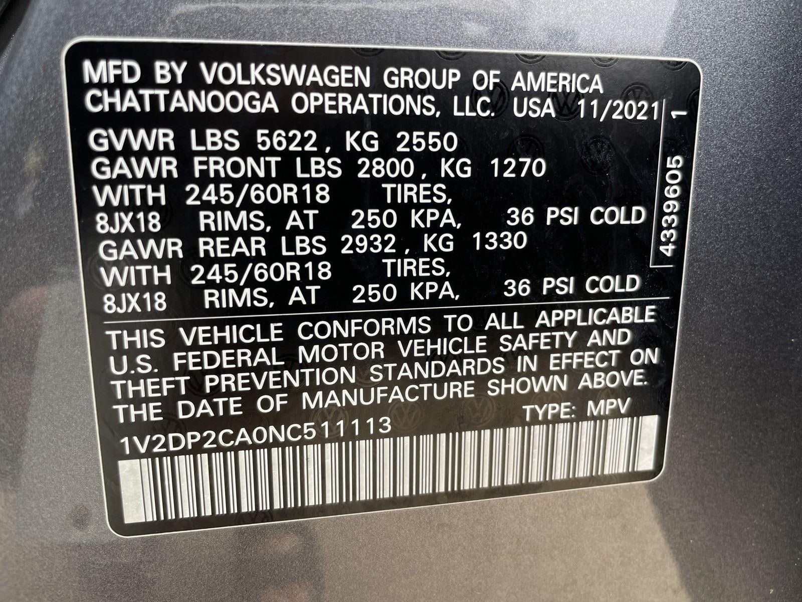 Used 2022 Volkswagen Atlas SE FWD image 12