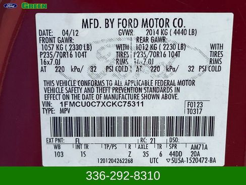 Used 2012 Ford Escape XLS FWD image 12