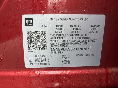 Used 2024 Chevrolet Traverse RS w/ LPO, Floor Liner Package image 19