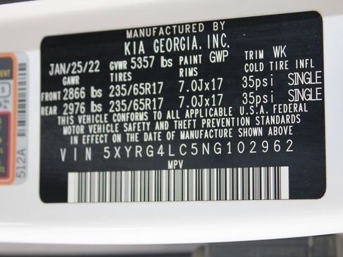 Certified 2022 Kia Sorento LX image 10