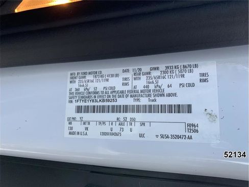 Used 2020 Ford Transit 150 Low Roof w/ Load Area Protection Package image 18