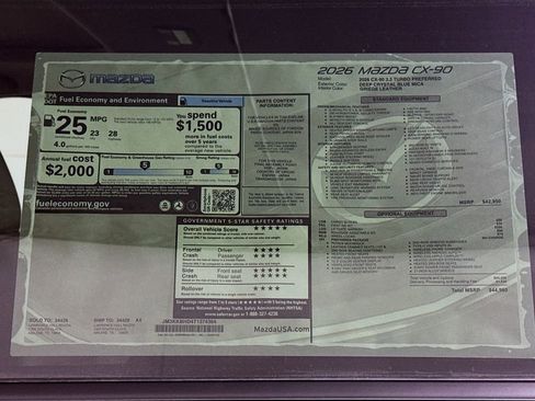 New 2026 MAZDA CX-90 3.3 Turbo w/ Preferred Package image 20