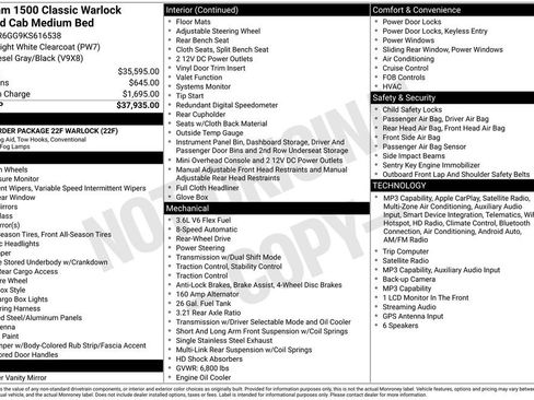 Used 2019 RAM 1500 Classic Warlock RWD image 34