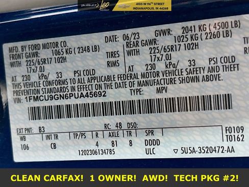 Used 2023 Ford Escape Active w/ Tech Pack #2 image 33