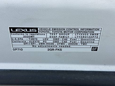 Used 2020 Lexus ES 350 w/ Premium Package FWD image 20