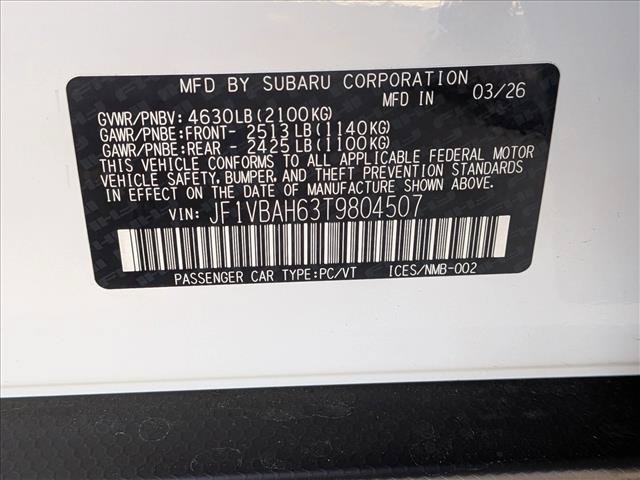 New 2026 Subaru WRX Premium w/ WRX Electronics Package AWD/4WD image 19