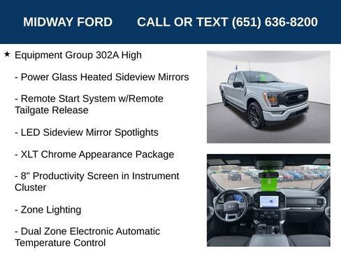 Certified 2023 Ford F150 XLT w/ Equipment Group 302A High AWD/4WD image 12