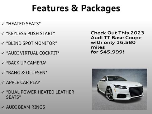 Used 2023 Audi TT 2.0T w/ 19" Wheel Package image 8