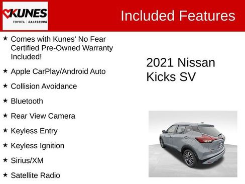 Used 2021 Nissan Kicks SV image 2