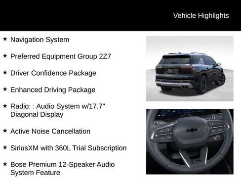 New 2026 Chevrolet Traverse Z71 w/ Enhanced Driving Package AWD/4WD image 3