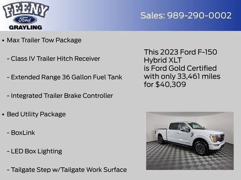 Certified 2023 Ford F150 XLT w/ Equipment Group 302A High image 22