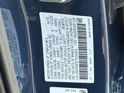 Certified 2026 Honda Civic Sport image 37