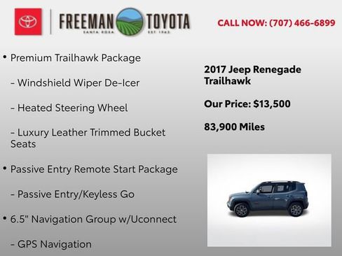 Used 2017 Jeep Renegade Trailhawk w/ Premium Trailhawk Package image 9