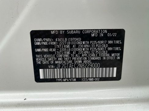 Used 2022 Subaru Crosstrek 2.0i Premium w/ Moonroof Package image 33