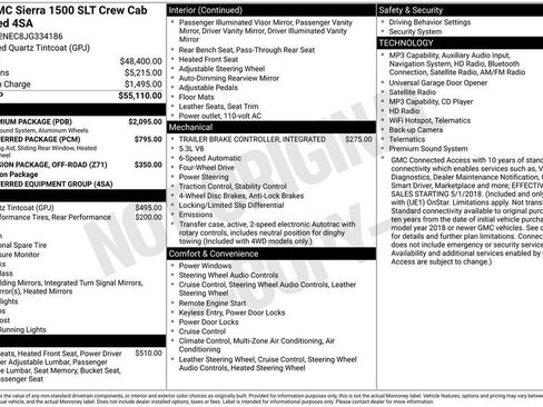 Certified 2018 GMC Sierra 1500 SLT w/ SLT Premium Package AWD/4WD image 41