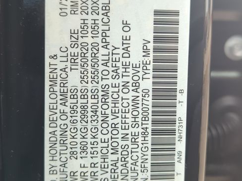 New 2026 Honda Pilot Elite image 30