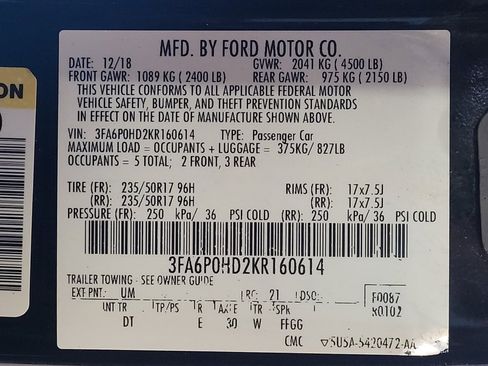 Used 2019 Ford Fusion SE FWD image 33