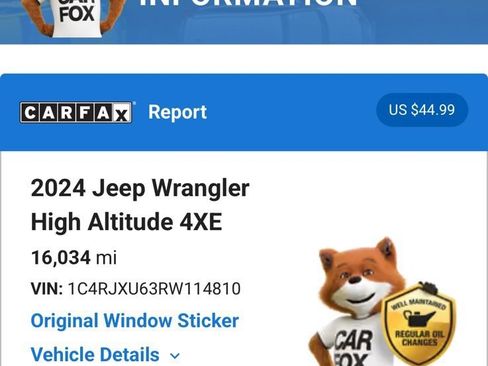Used 2024 Jeep Wrangler High Altitude AWD/4WD image 7