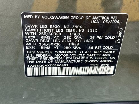 New 2026 Volkswagen Atlas SEL AWD/4WD image 29