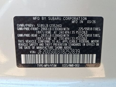 New 2026 Subaru Crosstrek 2.5i Sport AWD/4WD image 18