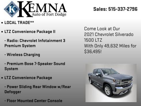 Used 2021 Chevrolet Silverado 1500 LTZ w/ LTZ Premium Package image 7
