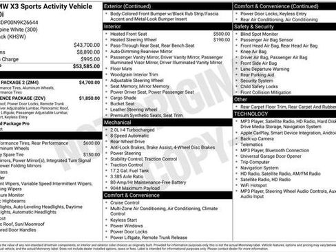 Used 2022 BMW X3 sDrive30i w/ M Sport Package 2 RWD image 2