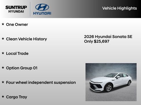 Used 2026 Hyundai Sonata SE FWD image 8
