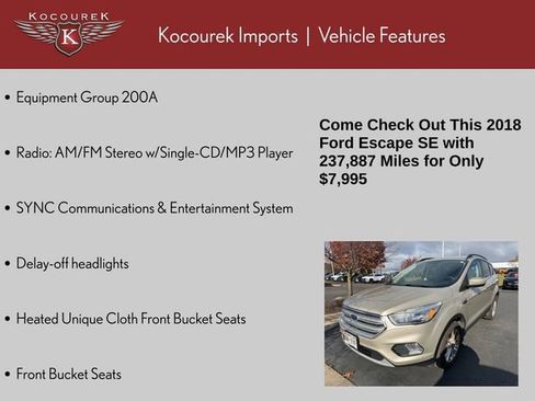 Used 2018 Ford Escape SE image 11
