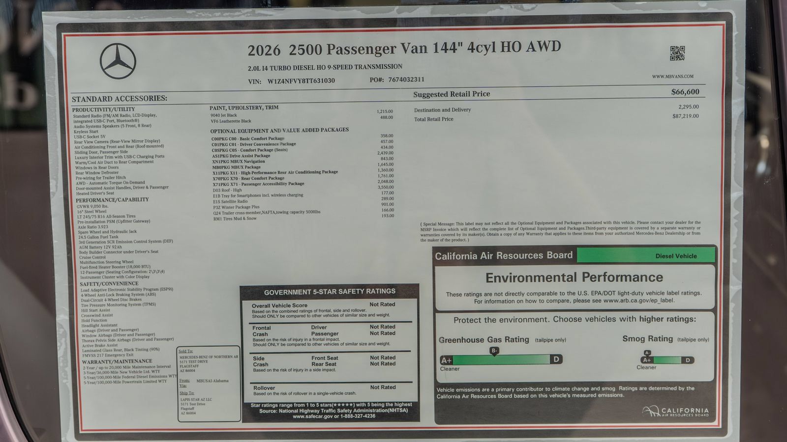 New 2026 Mercedes-Benz Sprinter 2500 image 37