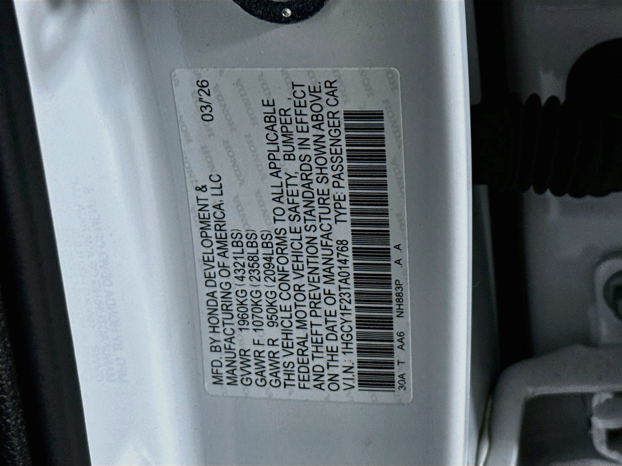Certified 2026 Honda Accord LX image 35