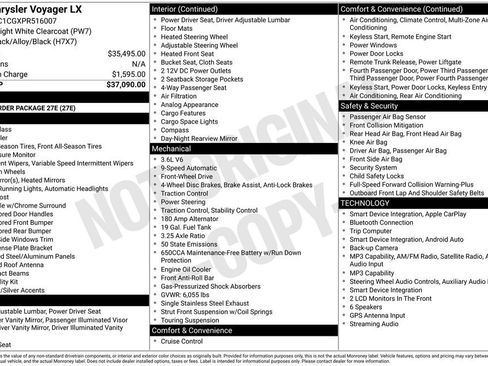 Used 2023 Chrysler Voyager LX FWD image 4