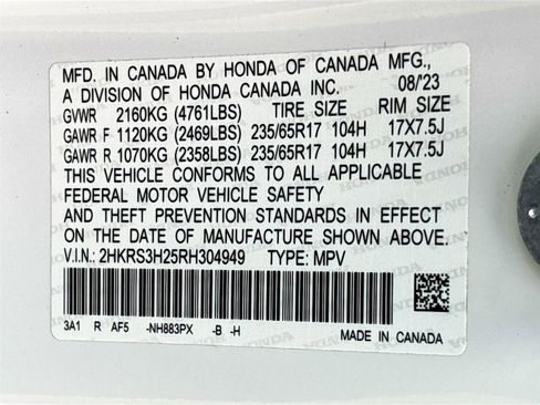 Certified 2024 Honda CR-V LX image 34