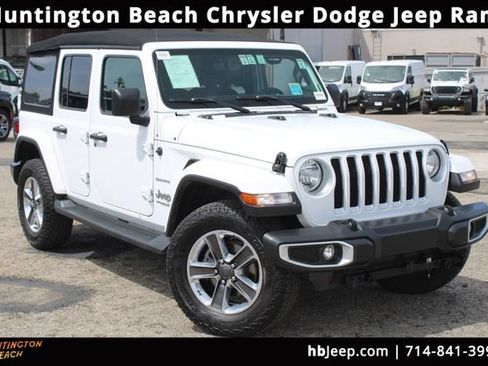 Used 2022 Jeep Wrangler Unlimited Sahara w/ Cold Weather Group AWD/4WD image 1