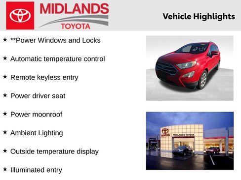 Used 2018 Ford EcoSport SE w/ SE Convenience Package image 2