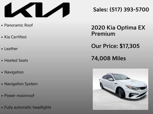 Used 2020 Kia Optima Premium image 7