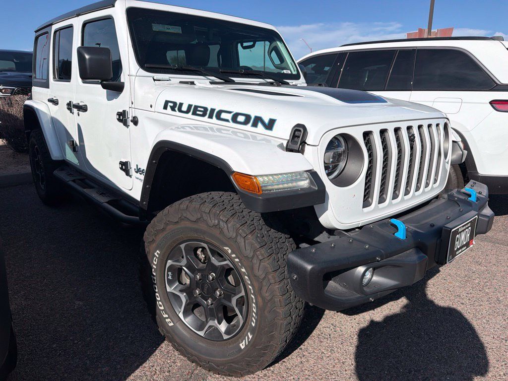 Used 2021 Jeep Wrangler Unlimited Rubicon 4xe w/ Steel Bumper Group AWD/4WD image 2