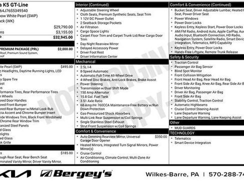 Certified 2025 Kia K5 GT-Line w/ GT-Line Premium Package AWD/4WD image 33
