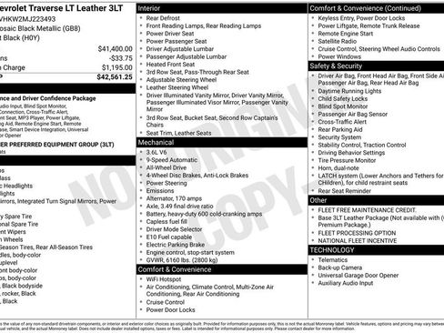 Used 2021 Chevrolet Traverse LT image 23