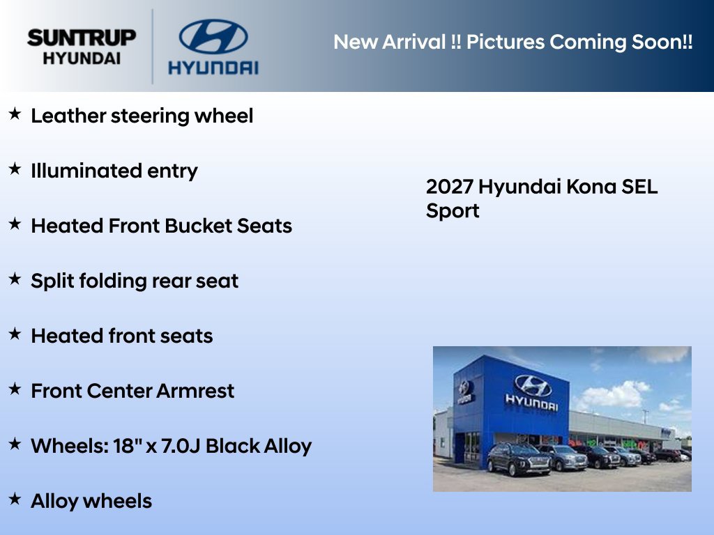 New 2027 Hyundai Kona SEL Sport AWD/4WD image 3