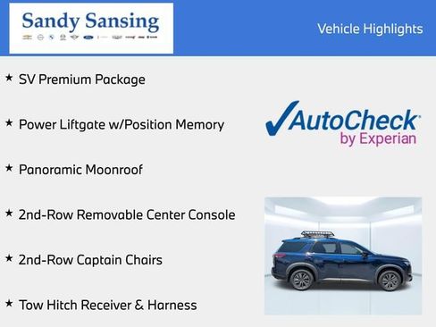 Used 2022 Nissan Pathfinder SV w/ SV Premium Package FWD image 8