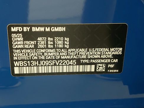 Used 2025 BMW M3 w/ Executive Package RWD image 37