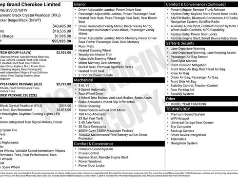 Used 2025 Jeep Grand Cherokee Limited w/ Luxury Tech Group II RWD image 33